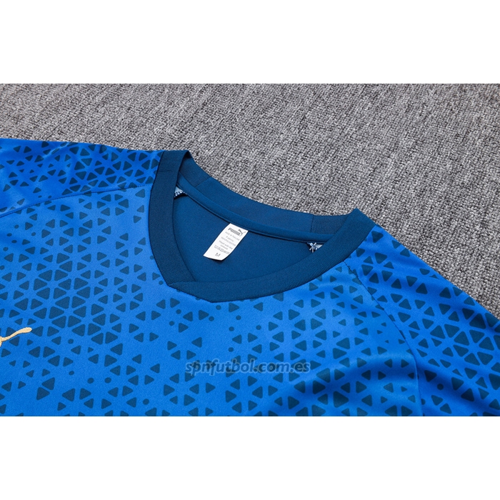 Chandal del Olympique Marsella Manga Corta 2023-2024 Azul - Pantalon Corto